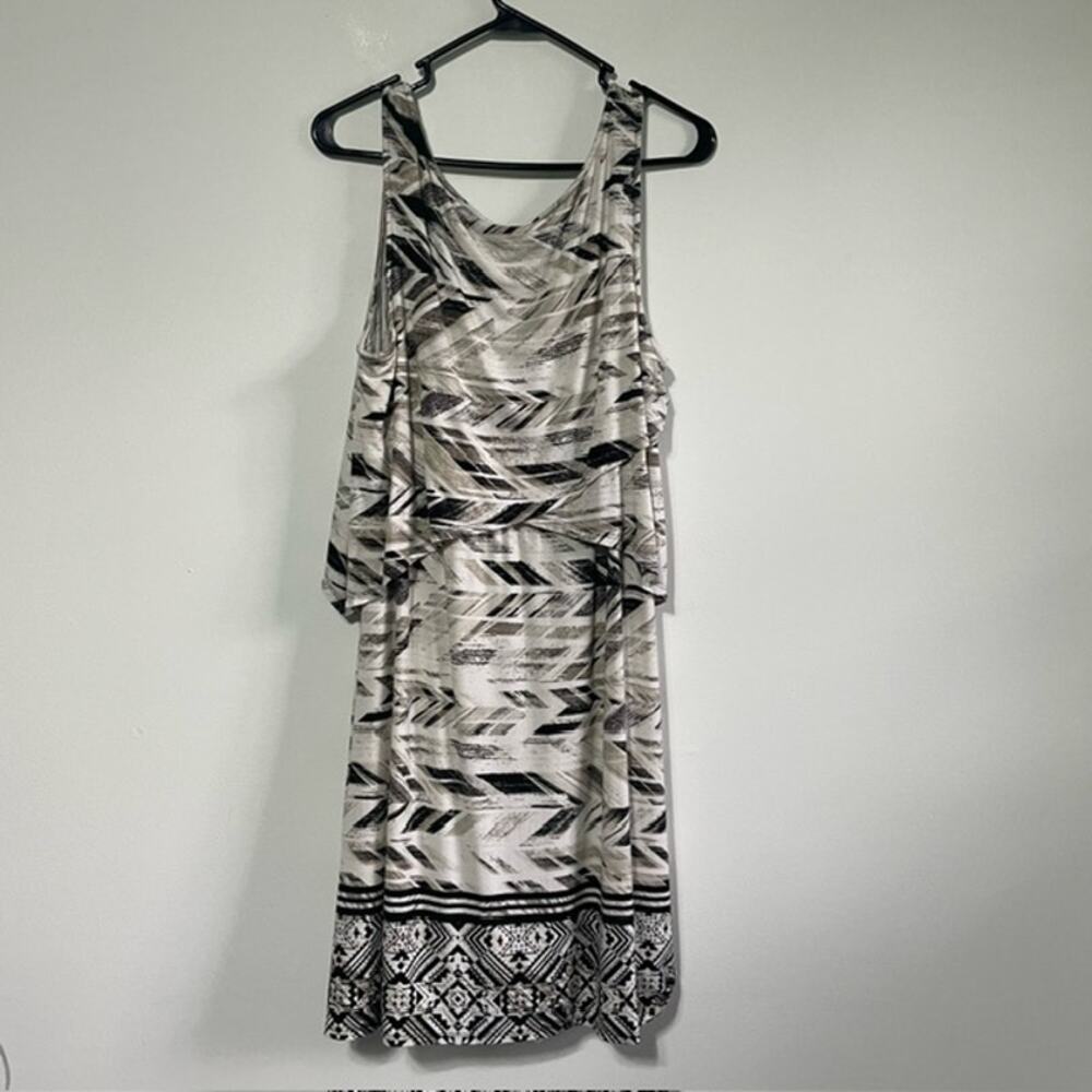 Style&Co Aztec Print Sleeveless Dress Size Large